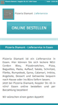 Mobile Screenshot of pizzeriadiamant.de